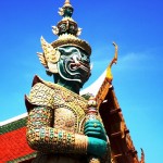 Giant Statue at Wat Phra Kaeo-01, Bangkok