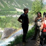 In visita guidata alle cascate di Lillaz sulla vista di un immancabile arcobaleno