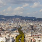 Il serpente alberato, La Rambla, nel centro di Barcellona