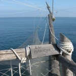 Particolare di un trabocco, antica macchina da pesca tipica della costa abruzzese