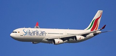 Un aereo della SriLankan Airlines