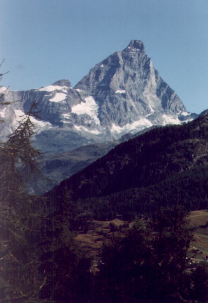 Veduta del monte Cervino, grande padre di questa parte di alpi