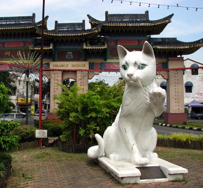 Uno dei gatti di Kuching