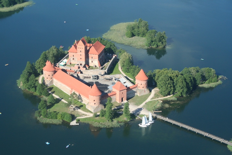 Trakai dall'alto