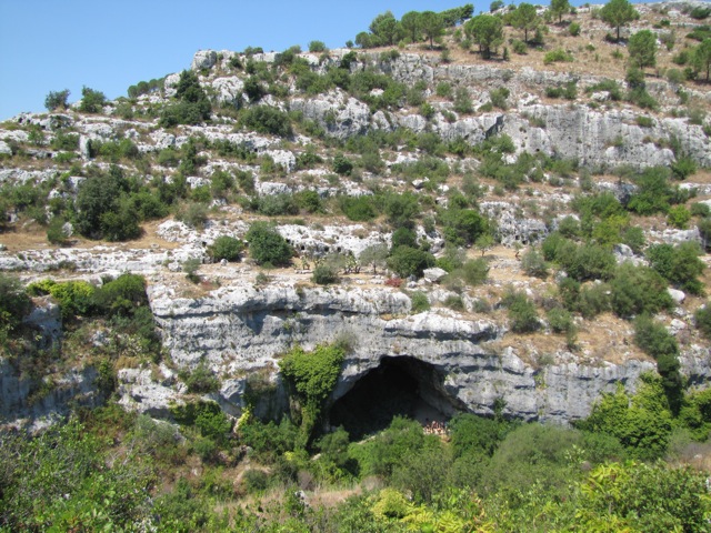 La vegetazione mediterranea ricopre le pareti dei canyon