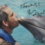 L'attore Ben Stiller e il bacio al delfino