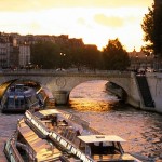 Bateau mouches al tramonto