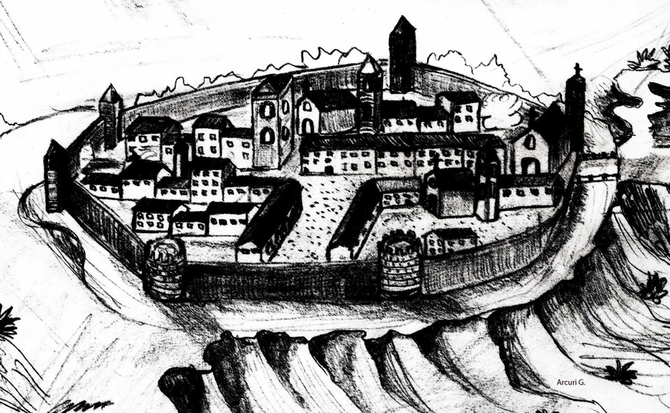 Disegno della Felizzano storica