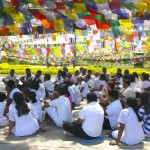 Lumbini in preghiera