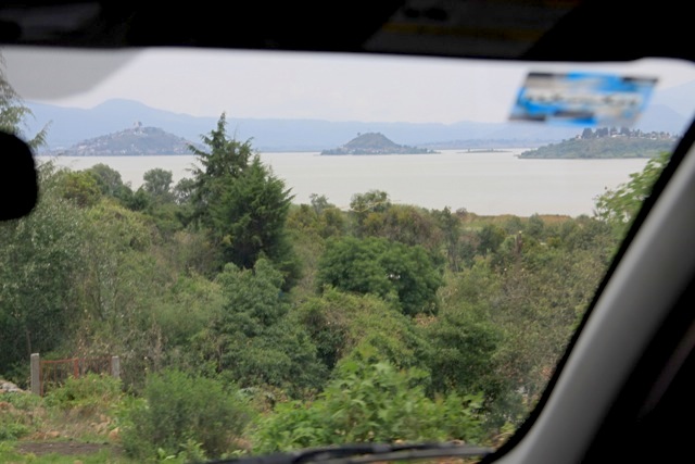 Dal lunotto le isole del Lago di Patzcuaro