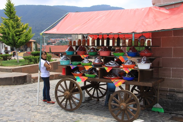 Tlalpujahua, vendita di frutta candita