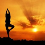 Una posizione dello Yoga