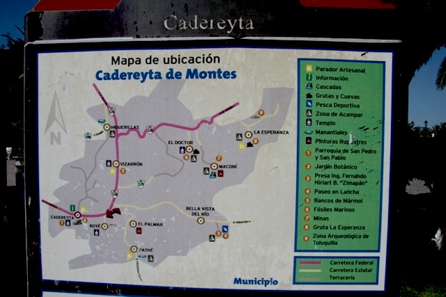 Mappa di Cadereyta