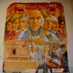 Murales dedicato alla fondazione e all'Indipendenza della Patria. Si vede Don Miguel Hidalgo