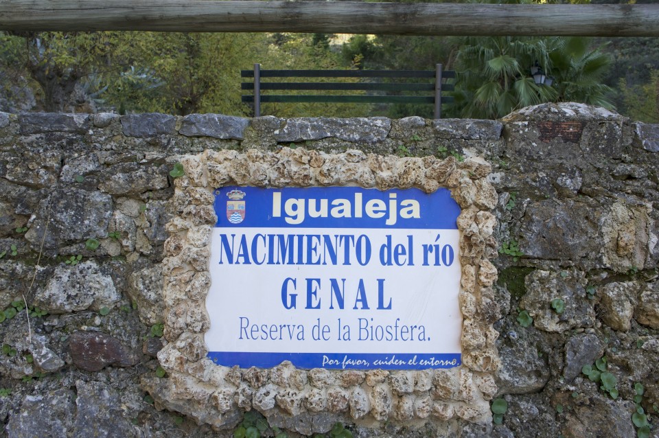 La sorgente del fiume Genal a Igualeja