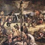 Crocifissione di Jacopo Tintoretto, uno dei pittori presenti