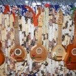 Gruppo di ukulele in mostra