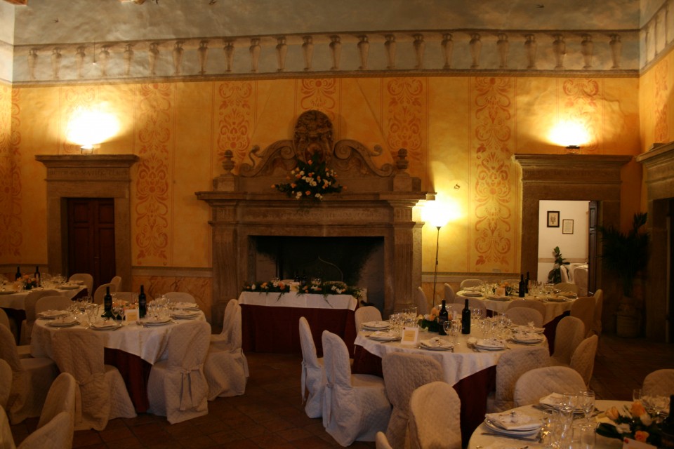 Titignano, la sala pranzo