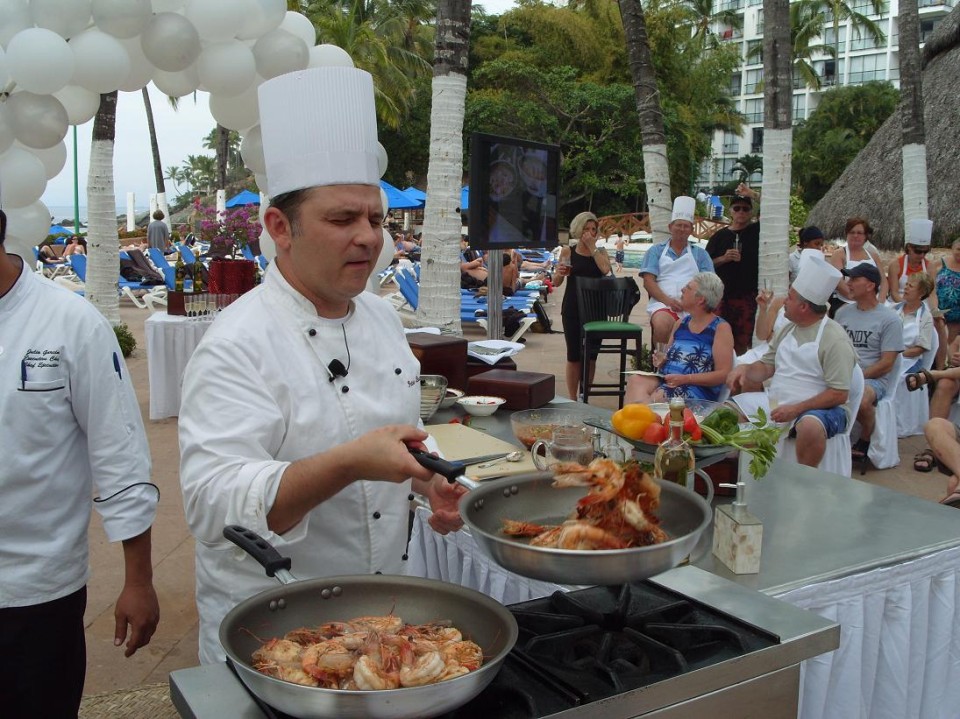 Un esempio di show cooking tra la gente