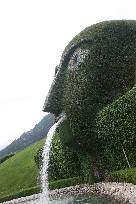 La faccia del Gigante da vicino