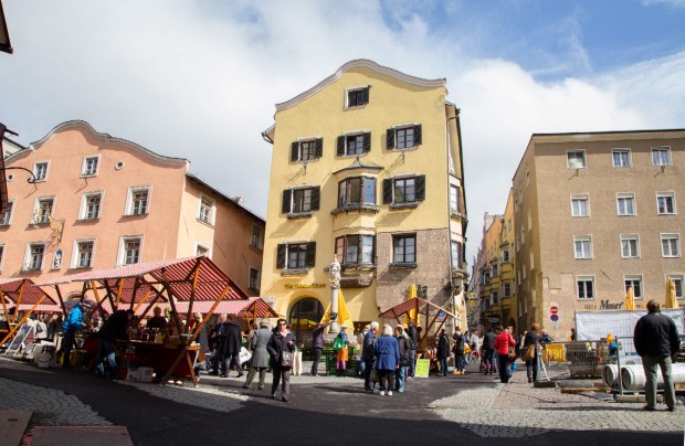 La ridente cittadina di Hall in Austria