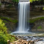 La cascata Minnehaha in Minneapolis