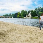 Torino, spiaggia ai Murazzi.