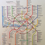 La mappa delle stazioni delle Metro