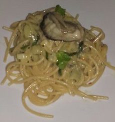 Pasta ostriche e kiwi