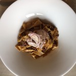 Le pappardelle al cinghiale e rapa