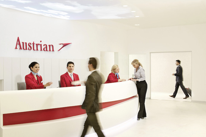 La Lounge Business Class dell'Austrian Airlines