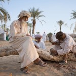 Beduini al limitare del deserto