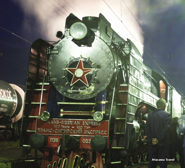 In partenza la locomotiva della Transiberiana