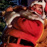 Babbo Natale porta i doni ai bimbi