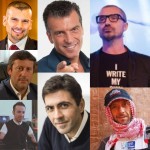 Altri relatori, dal basso salendo da dx a sx, Max Calderan, Daniel Lumera, Massimiliano Sechi, Sebastiano Zanolli, Roberto Re, Marco Valerio Ricci