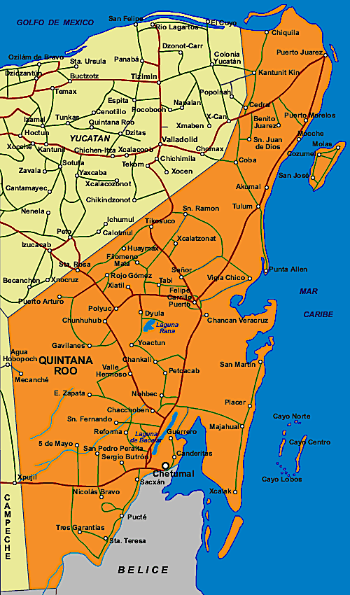 quintana-roo-in-arancione-mappa