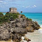 Tulum vista dal mare