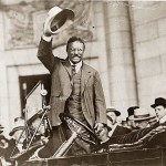 Theodore Roosevelt in una foto di repertorio al canale di Panama