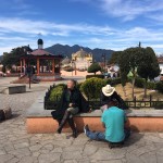 Attendendo il mio turno nella piazza principale di San Cristobal