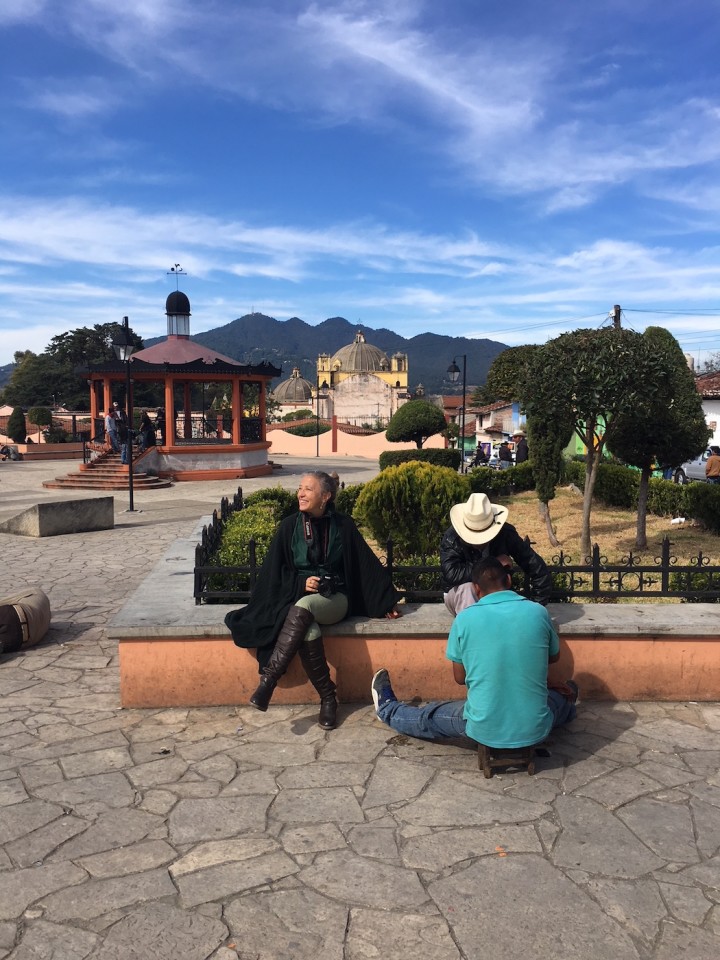 Attendendo il mio turno nella piazza principale di San Cristobal