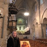 All'interno della Cattedrale di Lund dove c'è l'orologio astronomico