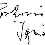 La firma dell'artista