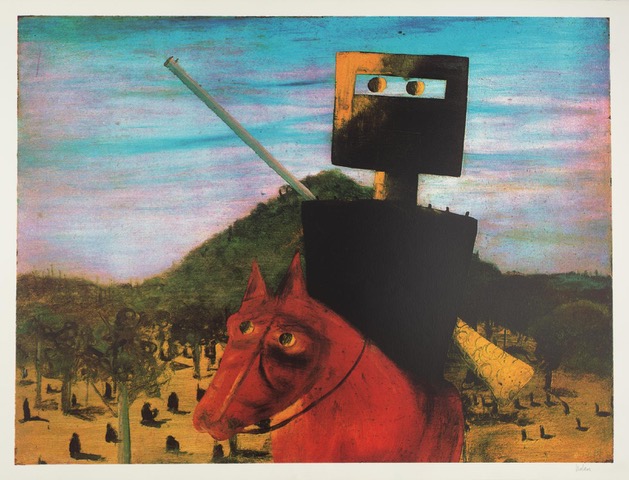 Kelly and Red Horse 1972 Sir Sidney Nolan 1917-1992