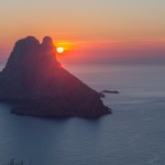 Il tramonto dietro Es Vedra