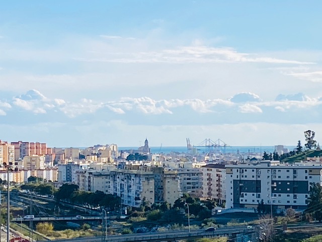 La vista su Malaga dal Belvedere