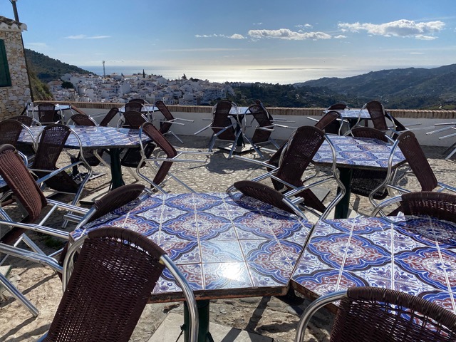 La vista dal Ristorante El Mirador chiuso