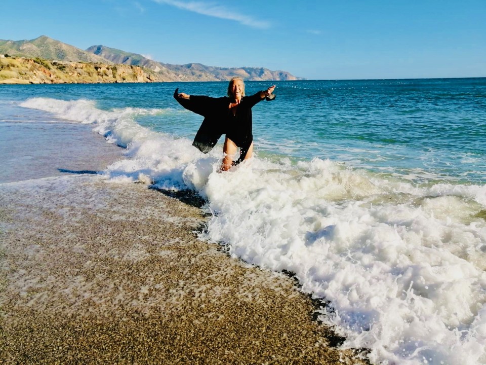 Nel mare di Nerja